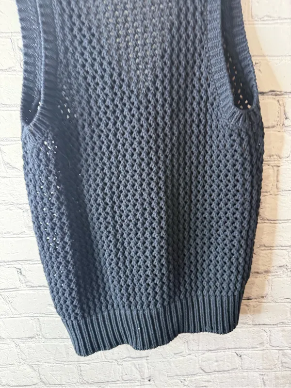 Maeve Tammie Jo mesh Knit Button-Front womens Sweater Vest small - Image 4