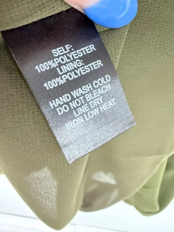 NWT Lulus Shift and Shout Dress Short Sleeves Mini Olive Green Size Medium M NEW - Image 4