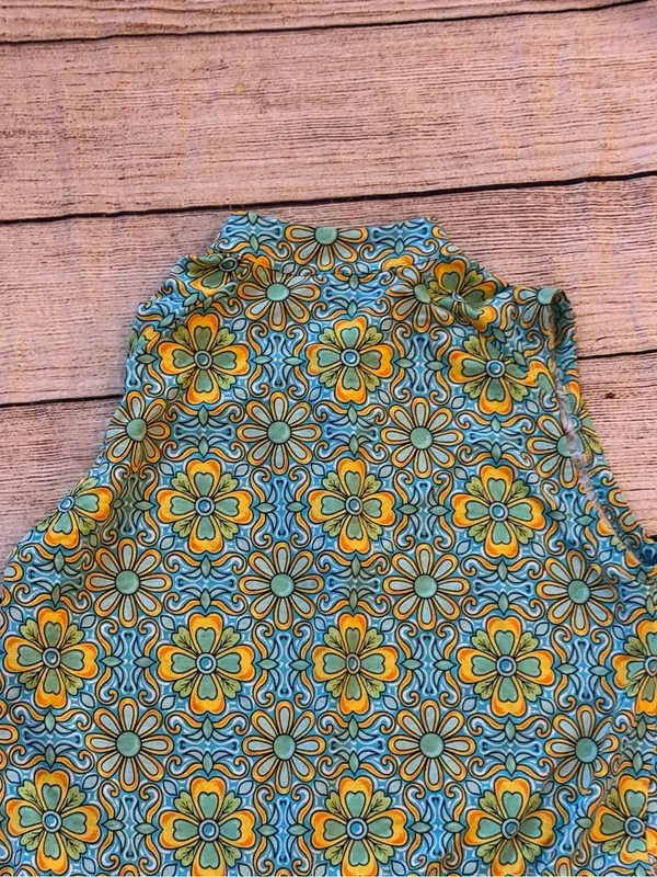 IBKUL Turquoise Blue Sleeveless Drawstring Golf Dress Size XS - Image 10
