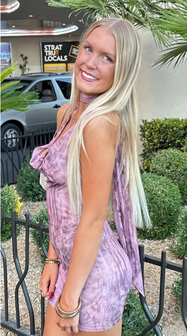 mini dress Purple Size XS - Image 3