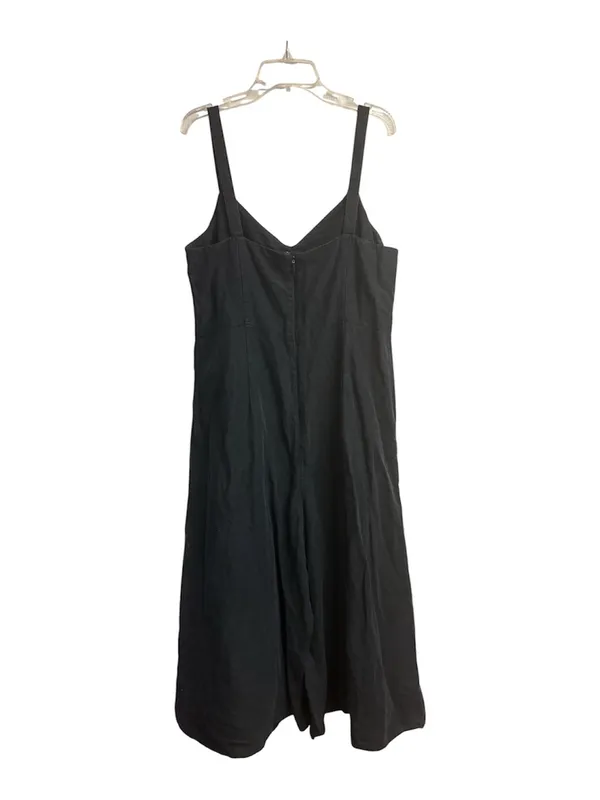 Club Monaco Linen/Cotton/Lyocell Wide Leg Midi Jumpsuit Size 10 - Image 6