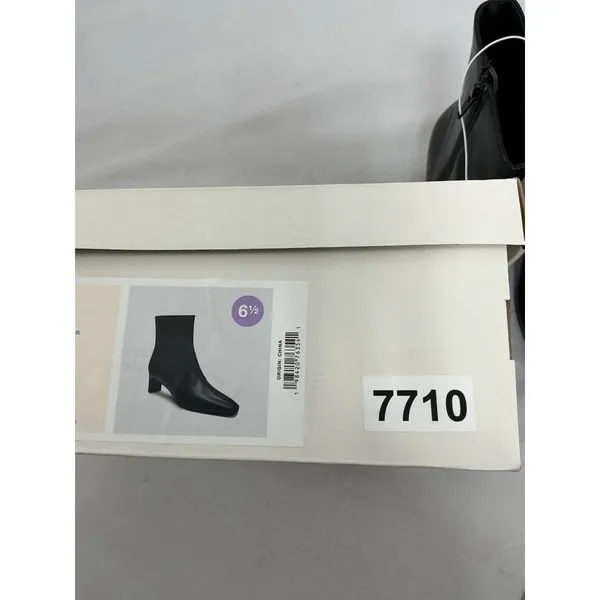 Womans New A New Day Tigris Ankle Boots Size 6.5 Black Kitten Heel Side Zip - Image 7