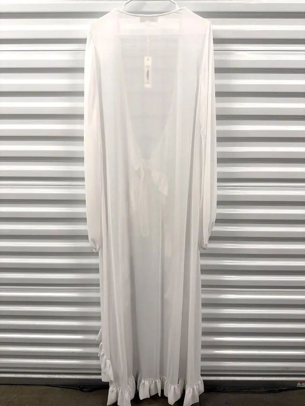 Caroline Constas Charlize Coverup White Womens Size Medium - Image 5