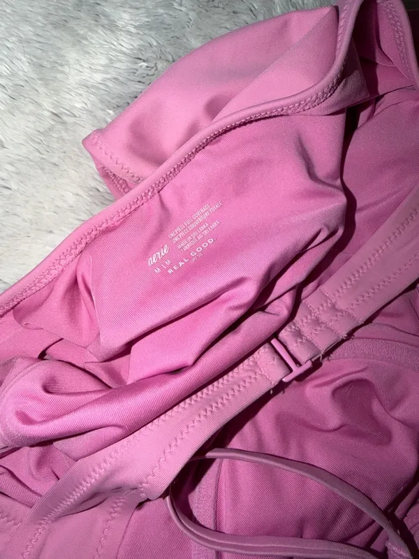 aerie Pink Underwire One-Piece Swimsuit - Image 3
