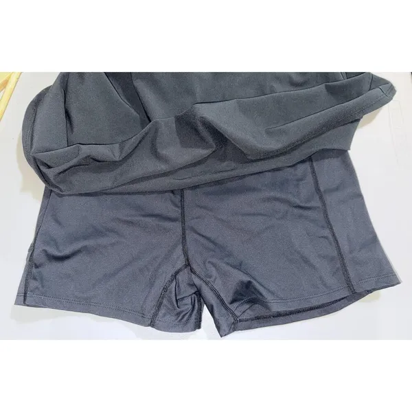 Abercrombie & Fitch Black Spaghetti Strap Slip Dress Shapewear Women Size Medium - Image 4