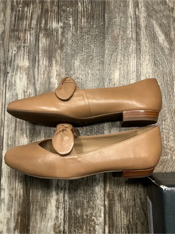Bernardo Tan Knot-Detail Ballet Flat Size 7 - Image 12