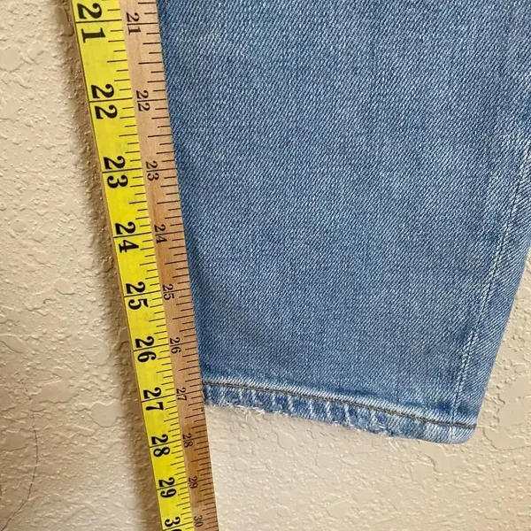 Agolde Toni Mid Rise Straight in‎ Pristine size 26 skinny distressed light wash - Image 12