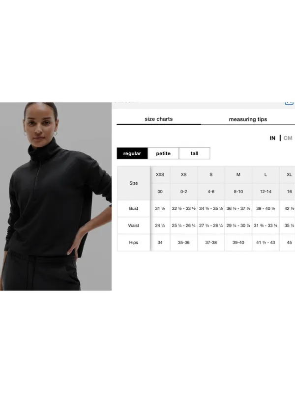 New Athleta S Seasoft 1/4 Quarter Zip Sweatshirt Black Small Regular - Image 6