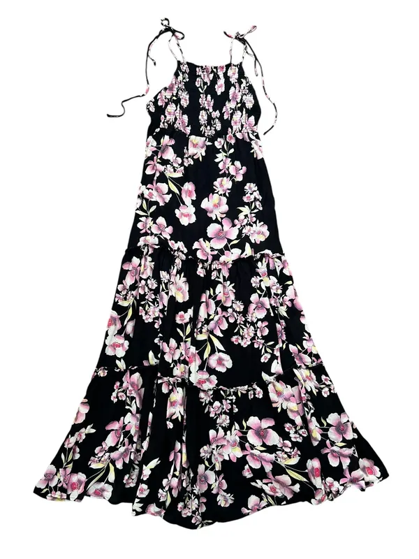 Free People Intimately FP Women’s Garden Party Black Floral Tie Strap Maxi Dress - Image 10