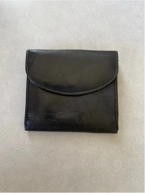Women's Black Leather Wallet One Size - Image 2