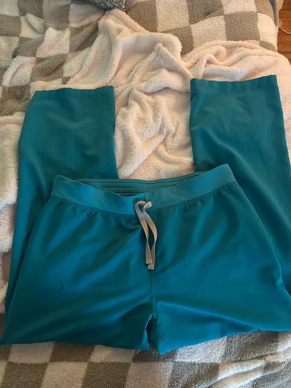 Teal FIGS Scrub Pants - Image 2