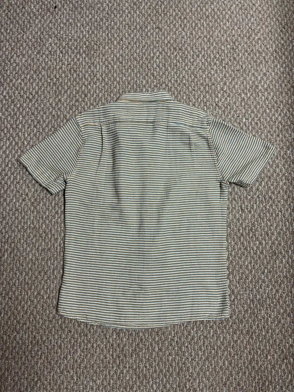 The Normal Brand Freshwater Short Sleeve Casual Striped Button Up Shirt - Image 2