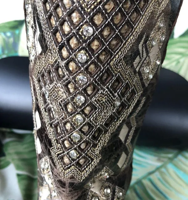 Golden Guns Studded Rhinestones Western 5664 Cowboy Boots 8 - Image 12
