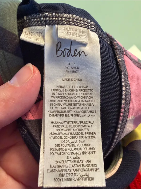 Bebe Boden women’s floral sports bra soze 6 - Image 5