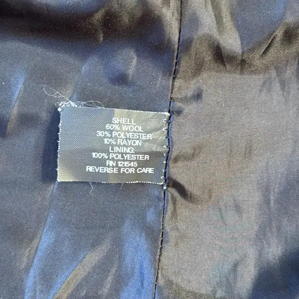 London Fog Dkny Black Trench Coat Classic Design - Image 6