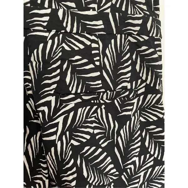Loft tropical palm leaf black and white romper 2 - Image 9
