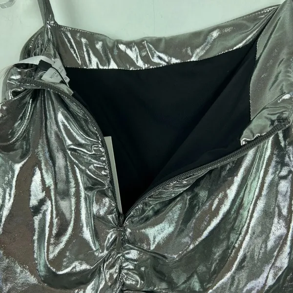 Mistress Rocks NWT Next Up Metallic Silver Mini Skirt Size XS NEW - Image 14