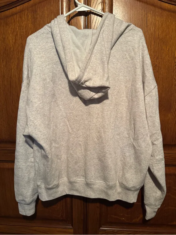Victoria’s Secret PINK Gray Marl Zip Hoodie – Size Medium, Like New - Image 4