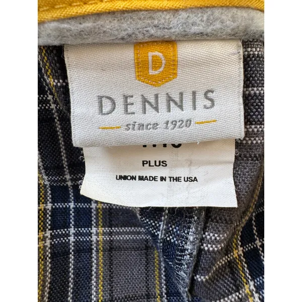Vintage ‘90s Dennis Gray, Navy, Yellow & White Plaid Skort w/ Decorative Buckles - Image 7