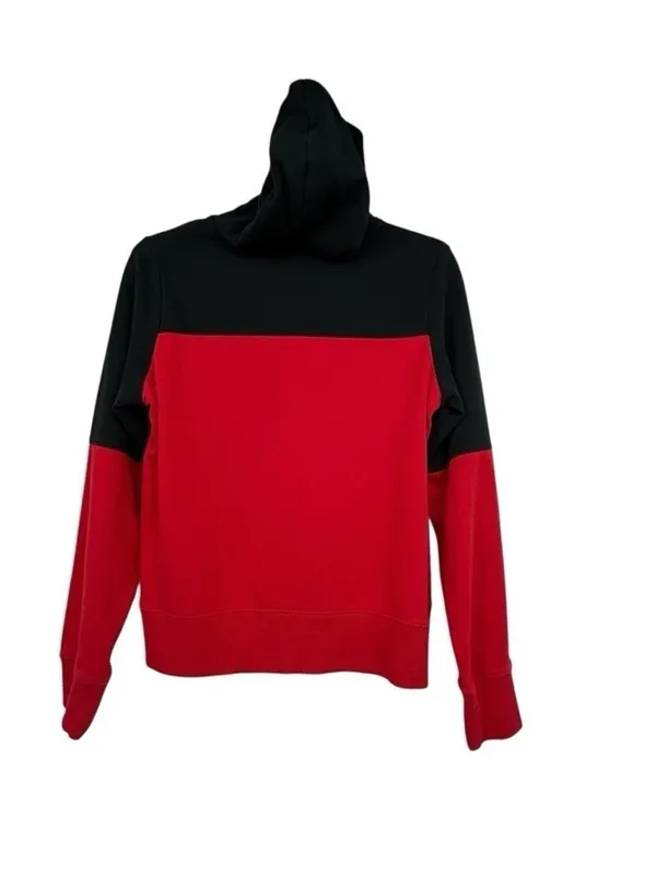 The North Face Women’s M Red Black Fleece Logo Hoodie Pullover NF0A3X75 - Image 6