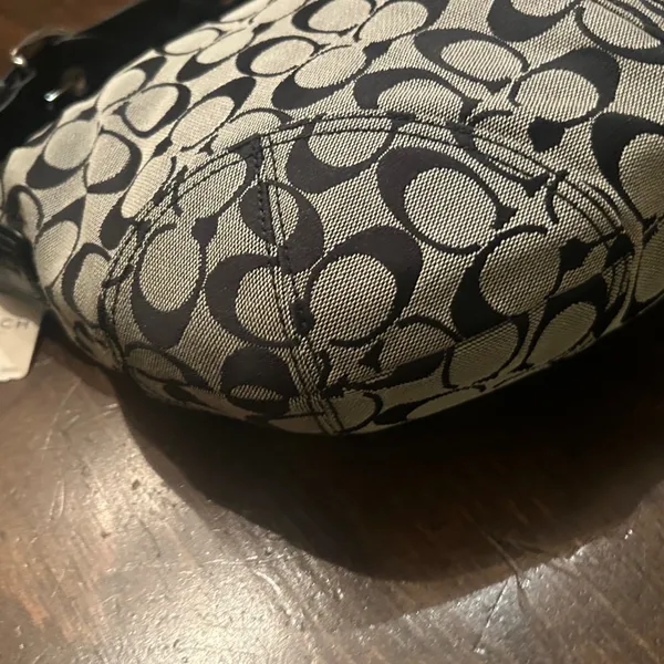 Coach Soho Signature Hobo Black Grey New Monogram Canvas F11858 Classic Y2K - Image 6