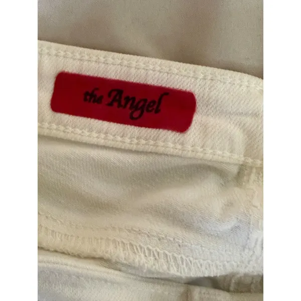 AG‎ Adriano Goldschmied The Angel Jeans Women 29R White Bootcut Stretch Denim - Image 10