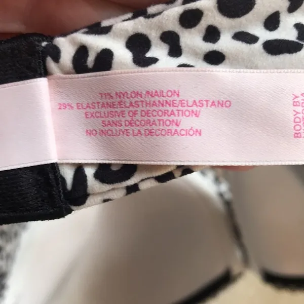 Victoria's Secret Leopard Print Underwire Bra Brown Cream Women's Size 32DD - Image 7