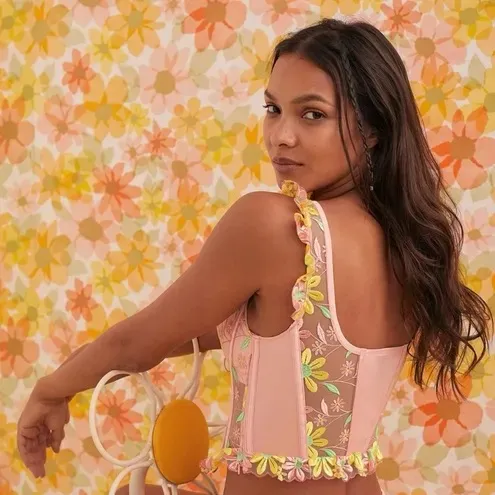 For Love & Lemons Daisy June Embroidered Bustier - Image 5