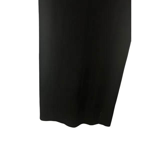 Vintage 90s Robbie Bee Black Velvet Maxi Dress Sheer Lace Gothic Glam Sz 10 - Image 4