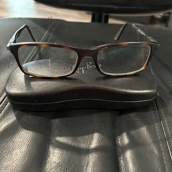 Ray-Ban Brown Frame Glasses frame and Ray Ban hard Case only - Image 8