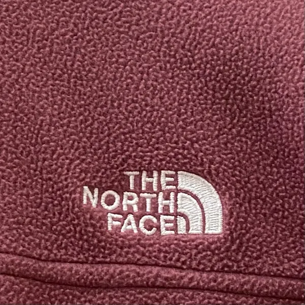THE NORTH FACE TKA Mock Neck Fleece Cropped Sweatshirt in Mauve Pink Size M - Image 8