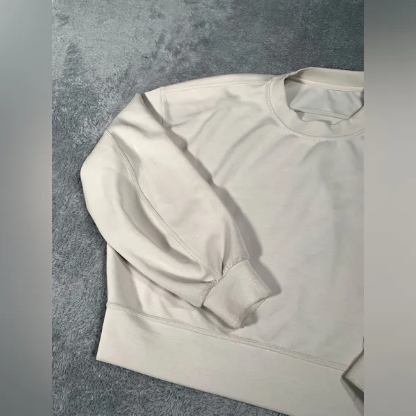 Lululemon Cream Crewneck Sweatshirt - Image 2