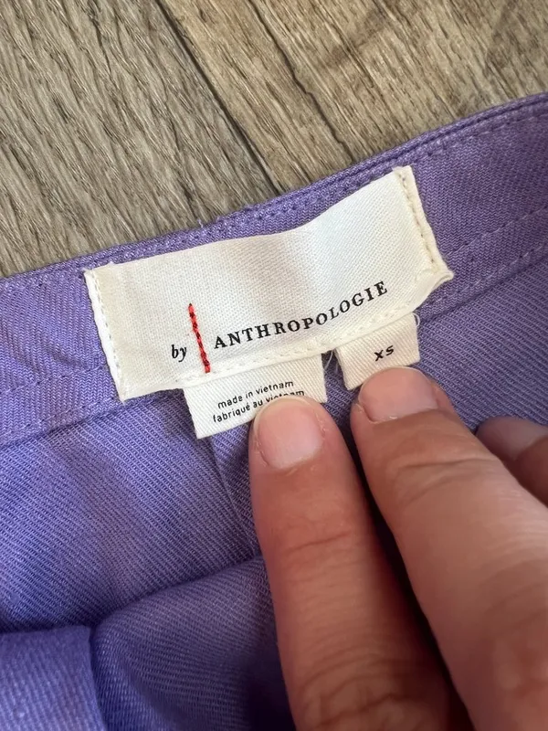 By Anthropologie Ruched Side-Slit‎ Linen Midi Skirt - Image 13