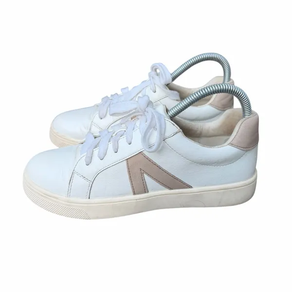MIA Alta White and Tan Vegan Leather Sneakers Size 7 women - Image 2