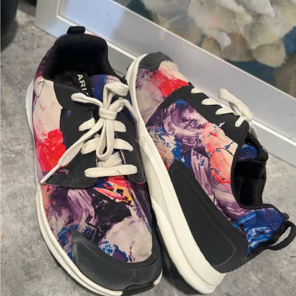 Ariat Mesh Athletic Shoes Women's Size 7.5 B Floral Print - Image 2