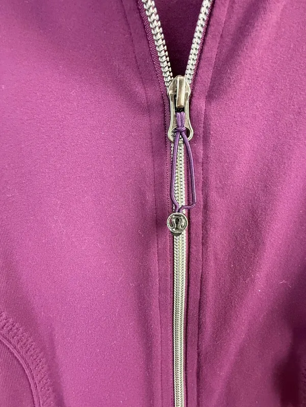 Lululemon Women's Plum Nice Asana Full Zip Activewear Jacket - Size - 12 - Image 12