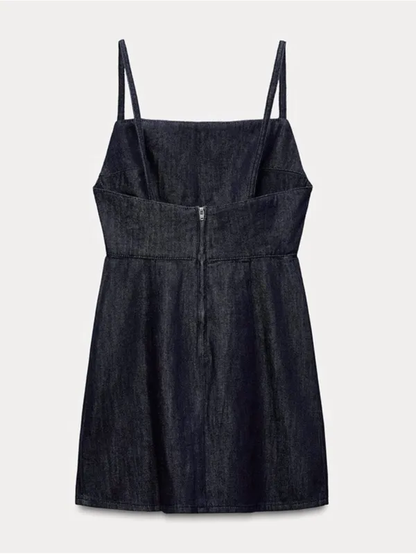 Zara Short Denim Trf Dress - Image 3