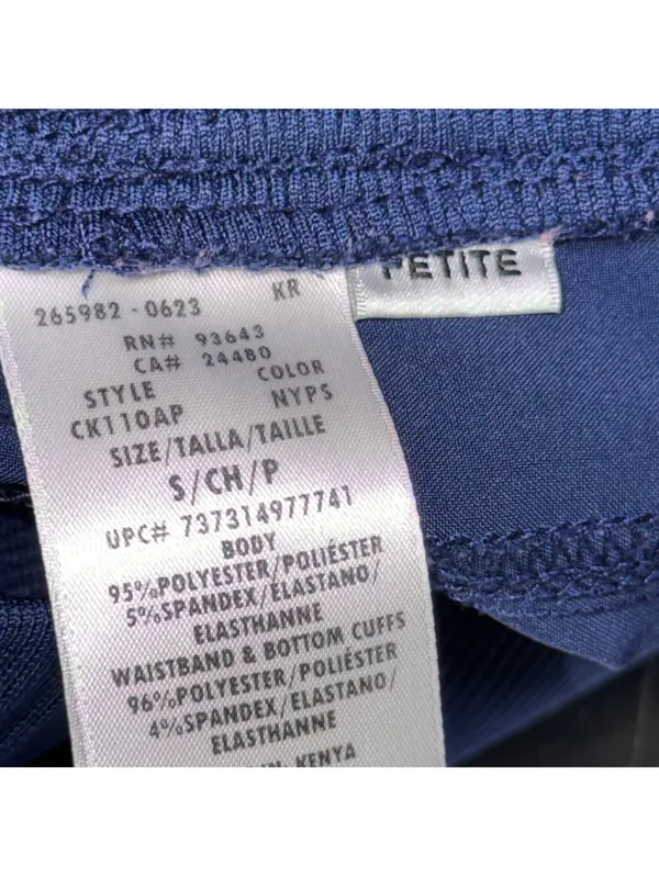 Certainty Petite Blue Cargo Jogger Scrub Pants S - Image 8