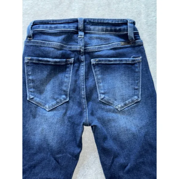 KanCan Women's Distressed Denim Blue Skinny Jeans Size‎ 24 - Image 6