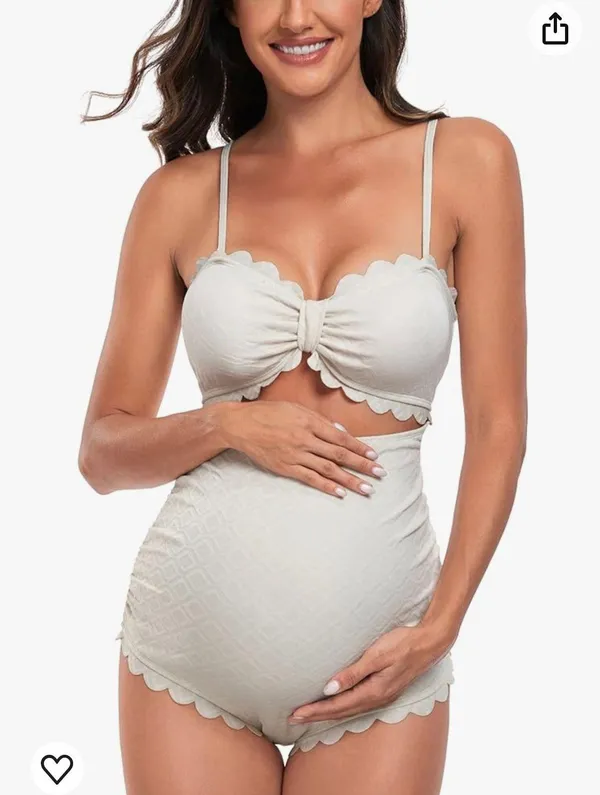 EastElegant Back Tied Maternity One Piece Swimwear - Image 4