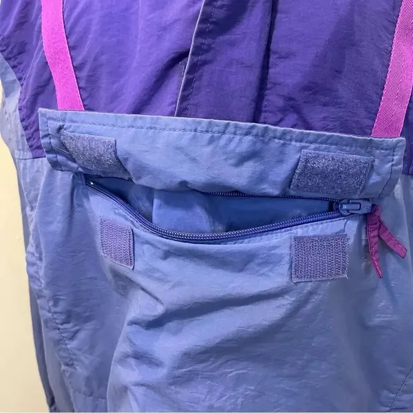 Vintage L.L Bean Pullover Windbreaker Purple Color Block M Purple Size M - Image 4