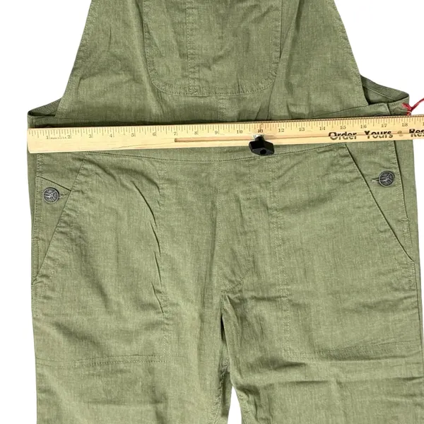Purnell Work Wear Olive Green Slub Cotton Overalls Women's size 6 NEW Tags - Image 6