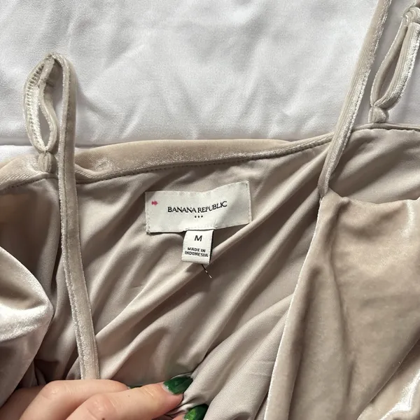 Banana Republic Womens Medium Beige Tan Cami‎ Top Feminine Dainty Coquette Minimalist Basic Y2K - Image 5