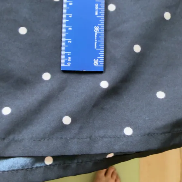 Tokyo Talkies Urban Navy Blue Polka Dot Belted Midi Dress Sz XL - Image 6