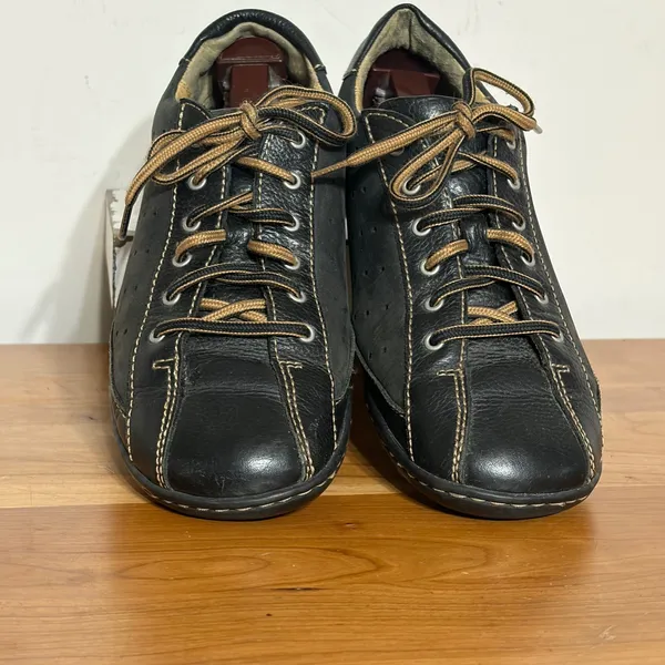 Born Black Leather Lace Up Comfort Shoes W31379 Womens 8.5 EU 40 - Image 4
