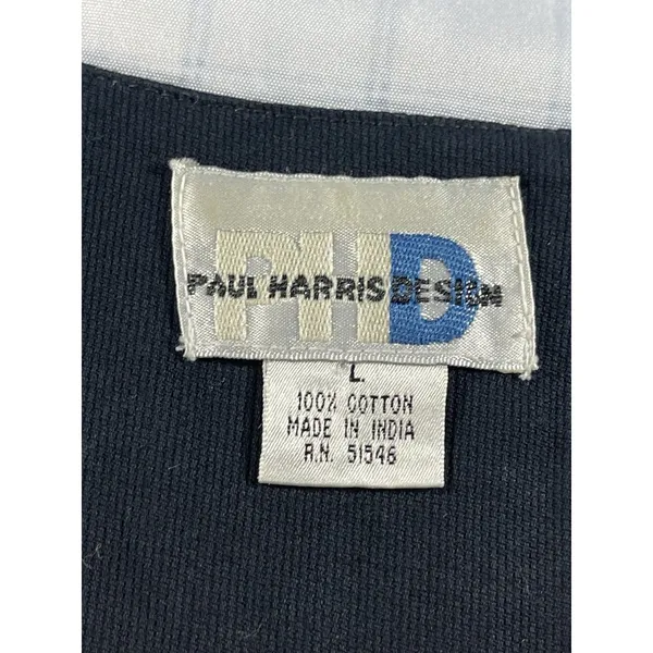 Paul Harris Design PHD Vintage Embroidered Cotton Vest Boho Tribal Spiral L - Image 3