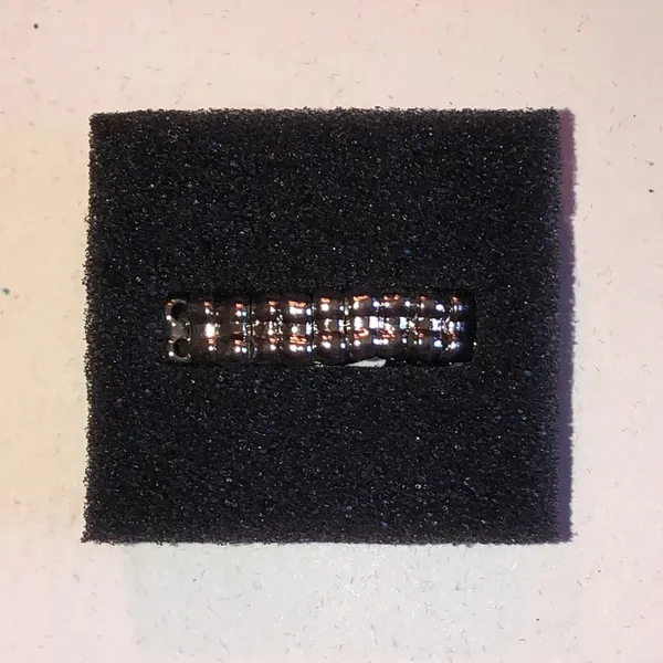 Silver Tone Sparkling Amber Crystal Knot Ring Brown - Image 4