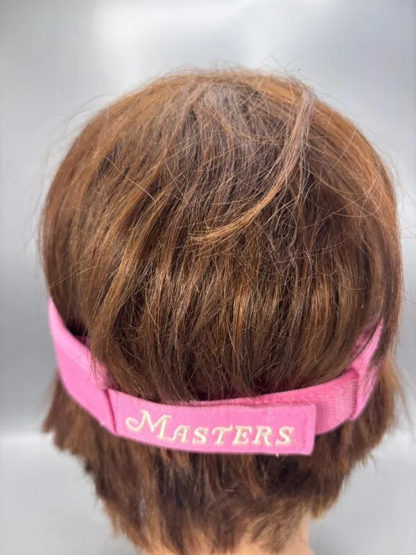 Masters American Needle Visor Hat Womens Pink Golf Tournament Hook & Loop - Image 4