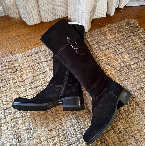 Luca Ferri New Brown Suede leather boots size 37 All messages are welcomed Open to offer Pm if you have questions - Image 3