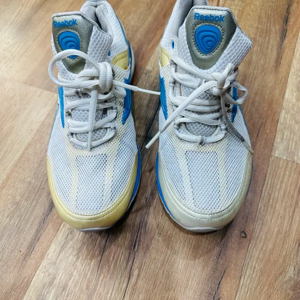 Reebok Women's Cream, Blue & Yellow Low-Top Sneakers - Image 13